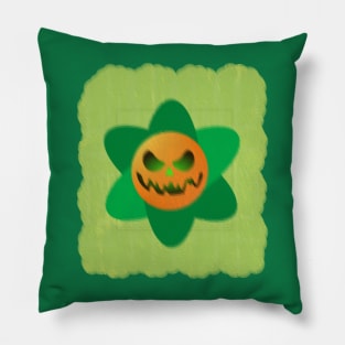 flowers pumpkin Halloween design 2023 Pillow