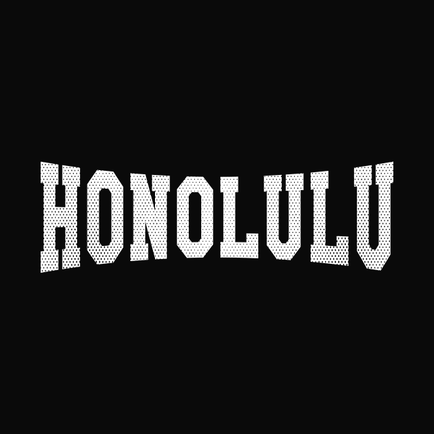 Honolulu, Hawaii - HI School Typography by thepatriotshop