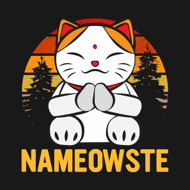 Discover Nameowste Cat Yoga T Shirt - Yoga Cat - T-Shirt