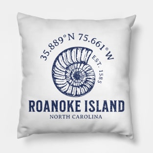 Roanoke Island Sunrise Summer Sea Shell in NC Pillow