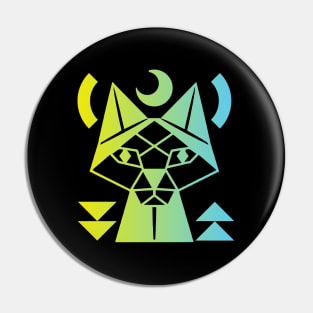 Geometric Cat Pin