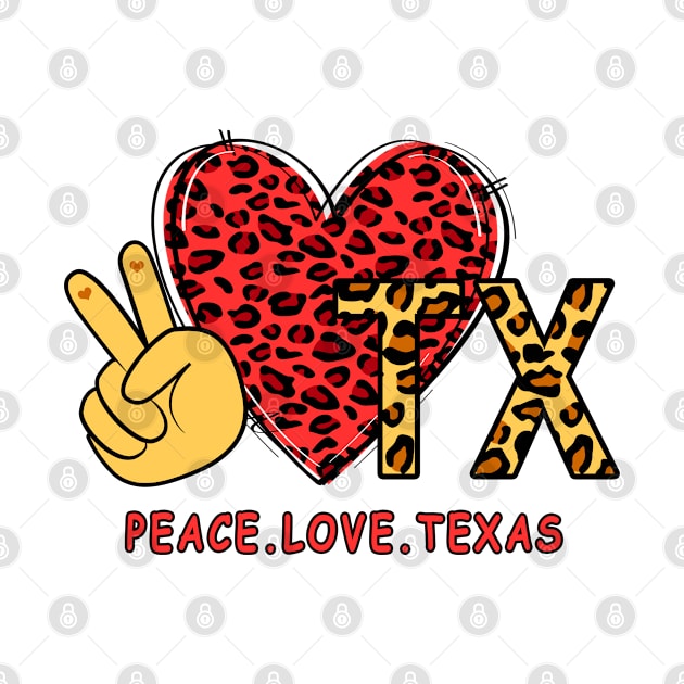 Peace Love Texas by lunamoonart