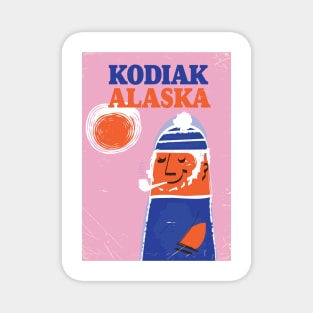 Kodiak, Alaska Fishing poster Magnet