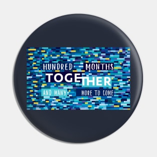 100th month together relationship status milestone Pin