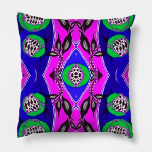 Retro Iznik Pattern Pillow