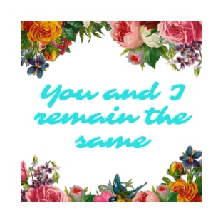 You And I remain the same. T-Shirt