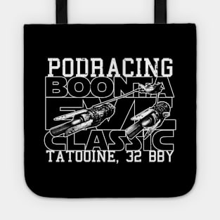 Podracing Sci-fi Movie Fictional Futuristic Racing Retro Poster Tote