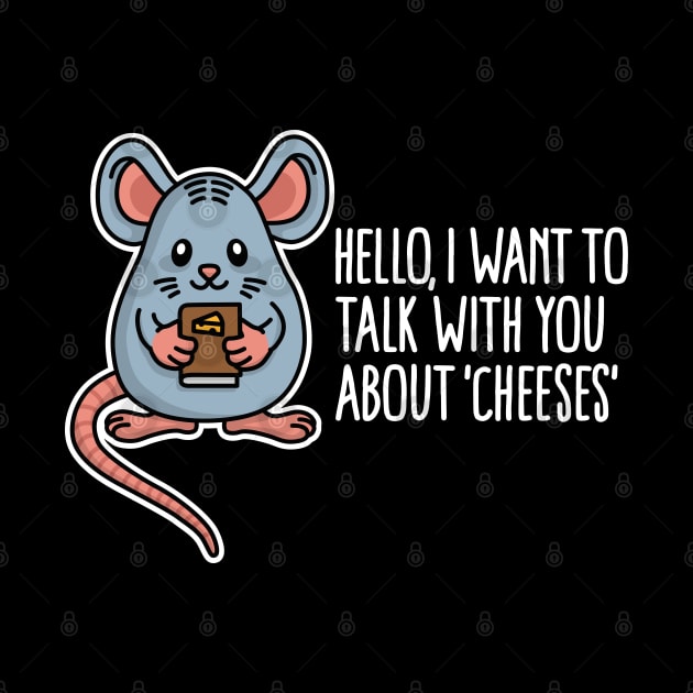 Funny Christian gifts food pun mouse cartoon by LaundryFactory