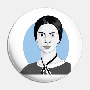 Emily Dickinson blue Pin