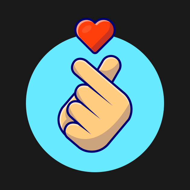 Hand Sign Love Cartoon Vector Icon Illustration by Catalyst Labs