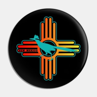 New Mexico Zia with Roadrunner Pin