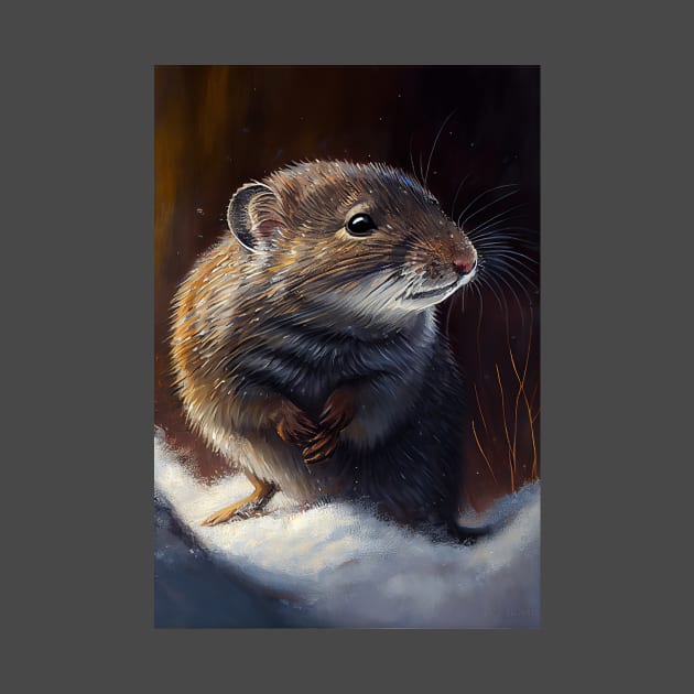 Arctic Shrew - Oil Paint by ABART BY ALEXST 