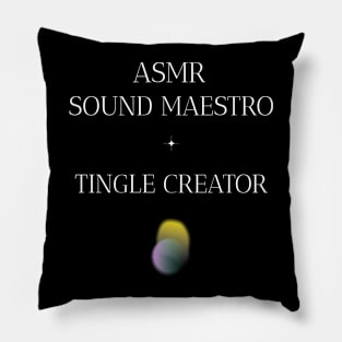 ASMR Sound Maestro Tingle Creator Wellness, Self Care and Mindfulness Pillow