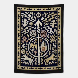 Shaman Ritual Spear Tapestry