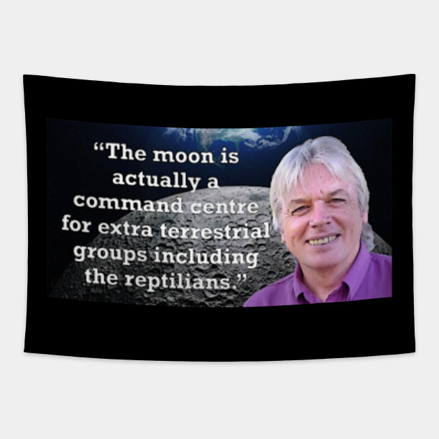 David Icke Moon Command Centre Reptilian Shapeshifter Quote David Icke Tapestry Teepublic