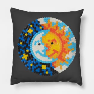 Sun and Moon illustration Pillow