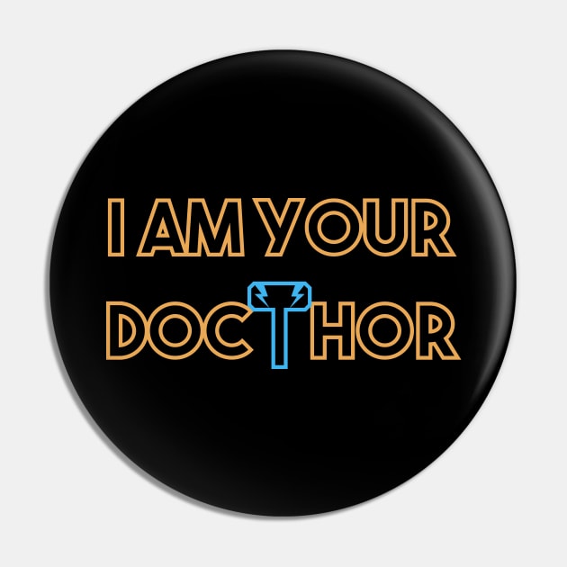 Doctor and Thor Pun Pin by NorseTech