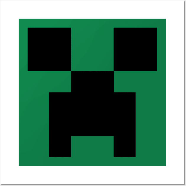 Minecraft creeper face-Artwork by @Travel Poster AI