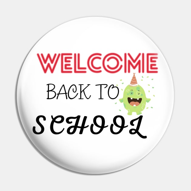 Welcome Back To School Pin by Success shopping