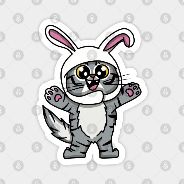 Bunny Kitty Magnet by Nuffypuffy