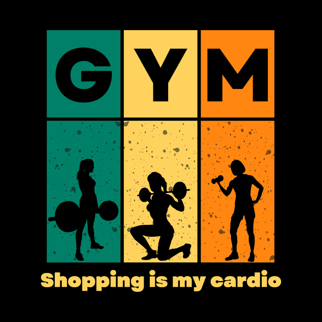 Gym And Shopping T-shirt by Terial