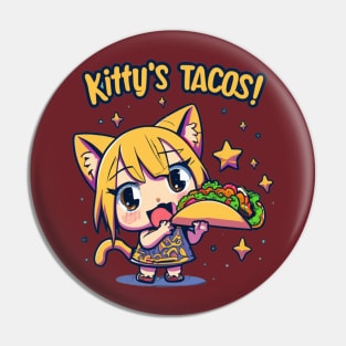 Kitty's Tacos Pin