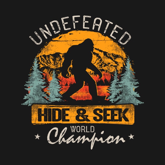Bigfoot Undefeated Hide and Seek Champion by Dailygrind