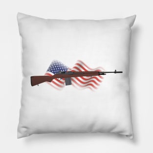 Patriotic M14 Rifle Pillow