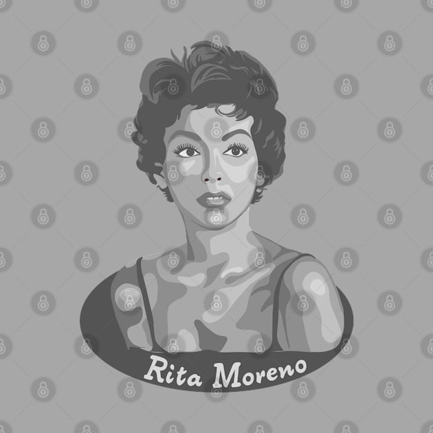 Rita Moreno Portrait by Slightly Unhinged