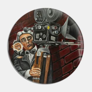 Buster Keaton Cameraman Pin