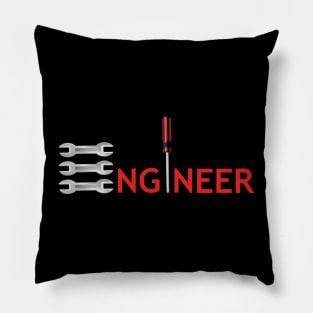 Best design Engineer text with tools image Pillow