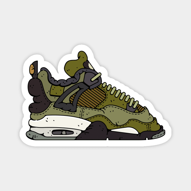 Air Jordan 4 Retro Craft Olive Magnet by Franjos