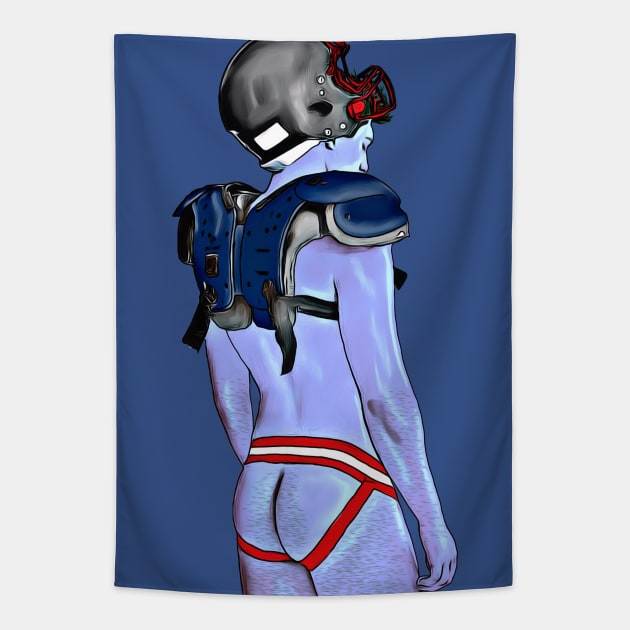 Wide Receiver (Art) Tapestry by JasonLloyd