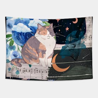 Cat Moon Tapestry