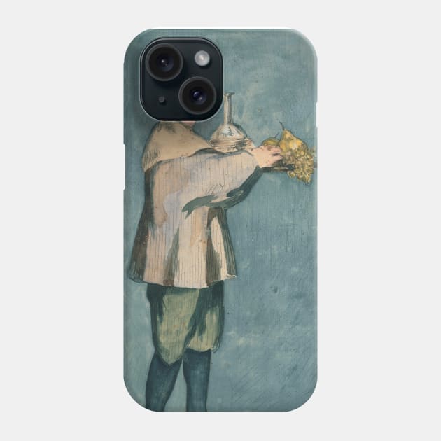 Boy Carrying a Tray by Edouard Manet Phone Case by Classic Art Stall