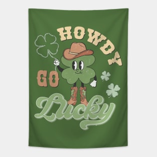 Howdy Go Lucky Irish American Westerner St Patricks Day Tapestry