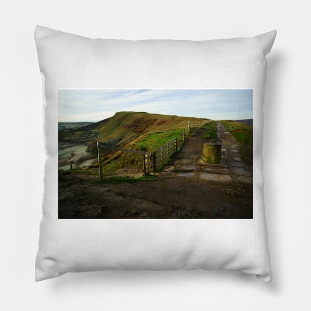 Mam Tor Pillow by StephenJSmith