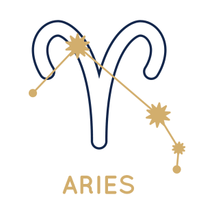 Aries Zodiac Starmap T-Shirt