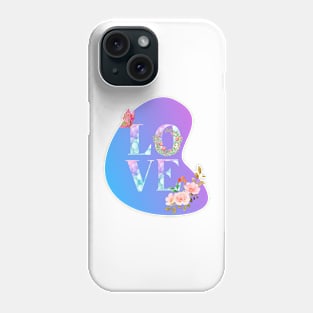 Floral Love design Phone Case