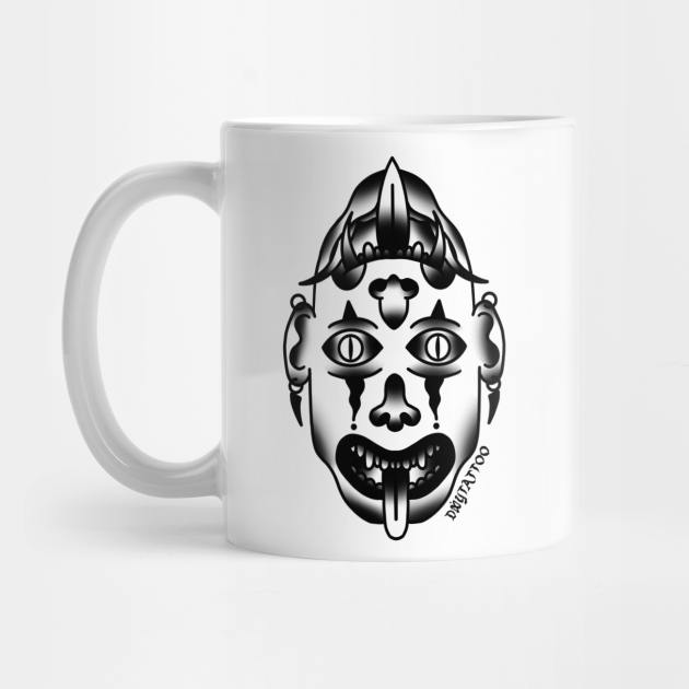 Two-Faced Wannabe - Traditional Tattoo Art - Mug | TeePublic Two-Faced Wannabe - Traditional Tattoo Art - Mug | TeePublic