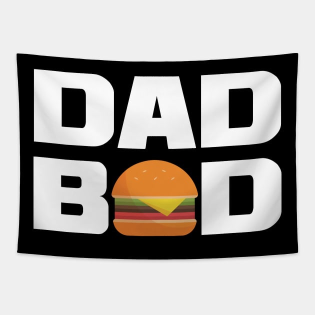 Dad Bod Cheeseburger Tapestry by mstory