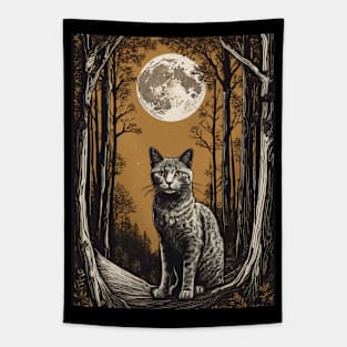 Moon Cat Tapestry