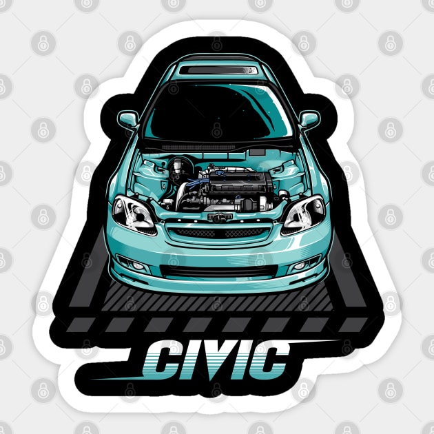 Honda Civic EK | Sticker