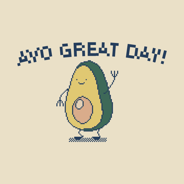 Avo Great Day! 8-Bit Pixel Art Avocado by pxlboy