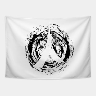 Human Kanji Swirl Tapestry