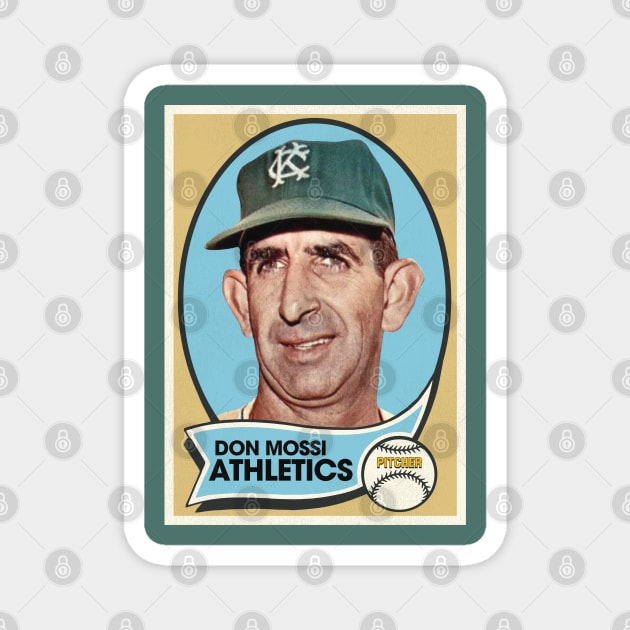 Retro Don Mossi Baseball Card Baseball TeePublic