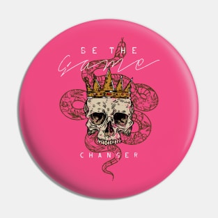 Be the Game Changer: Unleash Your Inner Rebel with our Skull and Crown Pin