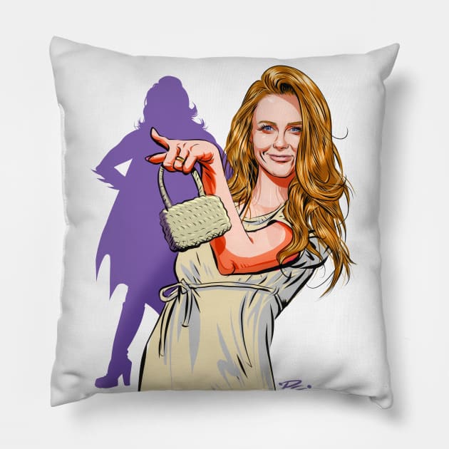 Alicia Vikander - An illustration by Paul Cemmick Pillow by PLAYDIGITAL2020