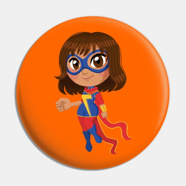 Kamala Khan Pin by InesBarrosArt