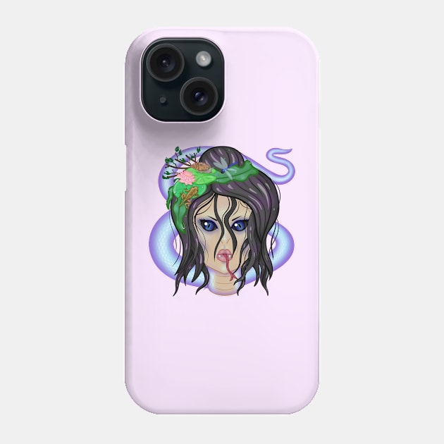 Yokai Ladies - Nure Onna (pastel) Phone Case by Luna-Cooper